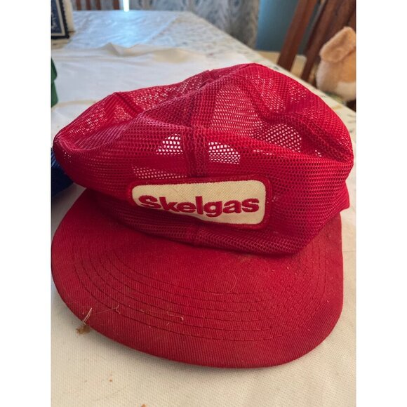 K products Patch Vintage Mesh Trucker Hats Lot Of 5 With Patches: Skelgas MFA NF - Picture 3 of 9